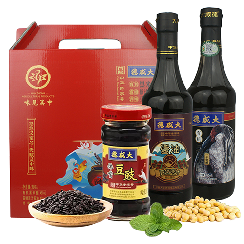 【厂家招商】大咸德-味见汉中联名礼盒新春礼盒过节礼盒馈赠礼盒员工福利礼盒